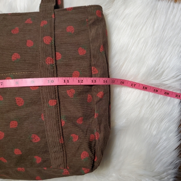 Brown Corduroy Strawberry ๐ Bag - Picture 5 of 9